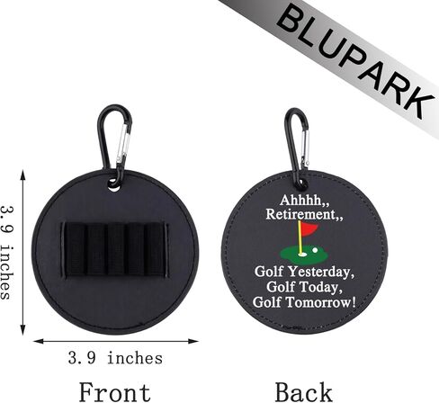 Ahhhh Retirement Leather Golf Tees Holder Funny Golf Tee Tag Retirement Gift for Mom Dad Grandpa in Saudi Arabia
