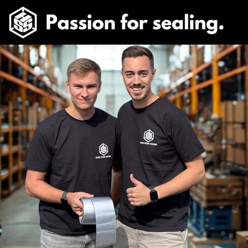 شريط مانع التسرب HSS Butyl B1+ فضي، شريط بوتيل مقاوم للماء، محكم ومقاوم للأشعة فوق البنفسجية العالية، مقاوم للطقس ودرجة الحرارة، إصلاح RV، إصلاح السقف، الأنابيب، القوارب، الفتحات، الخشب - فضي، 4 بوصة × 50 قدم in Kuwait