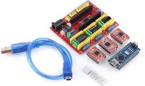 CNC V4.0 with Nano 3.0 Board A4988 Driver 3 Axis Stepper Motor Controller for 3D Printer Engraving Machine DIY CNC Milling Projects in Saudi Arabia