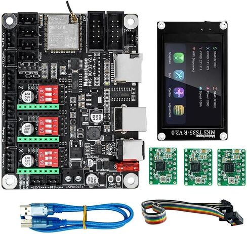 Makerbase Mks TS35 TS24 Touch Screen Ts3.5 Ts2.4 Tft LCD Shield for Mks Dlc32 V2.0 Control Card 32 Bit CNC Offline Controller (Standard*10) in Saudi Arabia