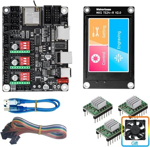 Makerbase Mks TS35 TS24 Touch Screen Ts3.5 Ts2.4 Tft LCD Shield for Mks Dlc32 V2.0 Control Card 32 Bit CNC Offline Controller (Standard*10) in Saudi Arabia