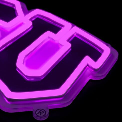 Officially Licensed TCU Horned Frogs LED Neon Sign – 15" x 7.77" Purple-Emitting Wall Light with Adjustable Brightness, Inline Dimmer & On/Off Switch, USB Powered with Adapter – College Wall Décor in Kuwait