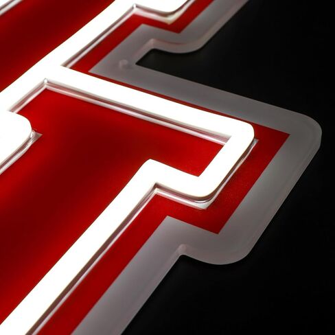 Saturday Neon Officially Licensed NCAA Houston Cougars LED Neon Light Up Sign, 15" x 14.77" - Perfect for Fans and Alumni in Kuwait