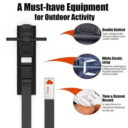 Tourniquet for First Aid, Fast Stop Bleeding, Professional Medical Tactical Emergency Tourniquet, A Must-Have Accessory for Outdoor, Home, Hunter, Camper, Police Men and Army in Kuwait