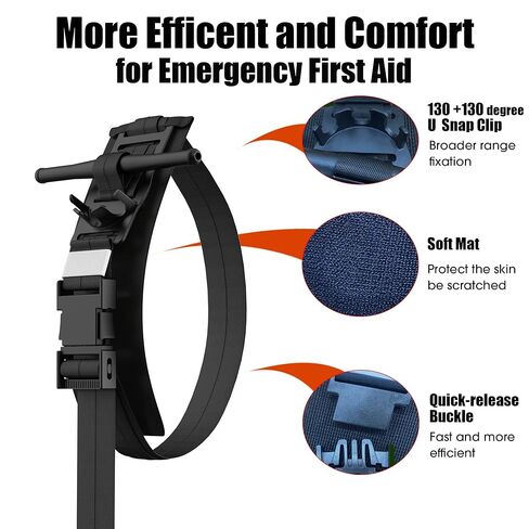 Tourniquet for First Aid, Fast Stop Bleeding, Professional Medical Tactical Emergency Tourniquet, A Must-Have Accessory for Outdoor, Home, Hunter, Camper, Police Men and Army in Kuwait