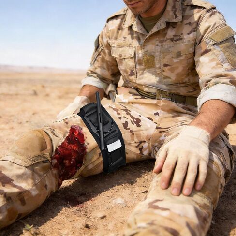 Tourniquet for First Aid, Fast Stop Bleeding, Professional Medical Tactical Emergency Tourniquet, A Must-Have Accessory for Outdoor, Home, Hunter, Camper, Police Men and Army in Kuwait