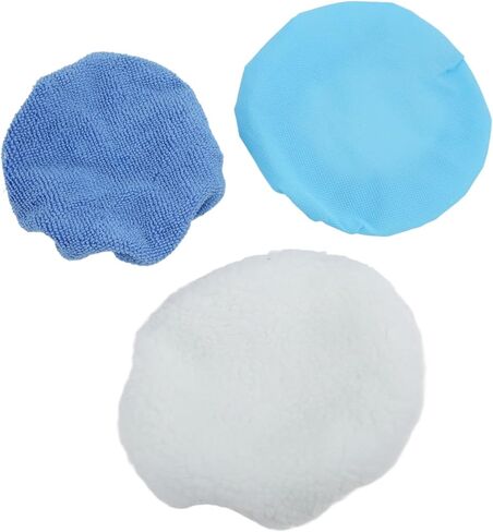 Car Polisher Pad Set, 20 Pieces 6 Inch Microfiber Buffing Bonnet for Cars and Motorcycles - Durable Soft Material, Reusable Polishing Pads for Waxing and Cleaning in Saudi Arabia