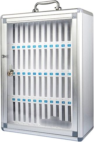 Mobile Phone Safe 12-60 Slots Cell Phone Storage Cabinet with Lock Metal Staff Student Mobile Phone Storage Box Class Storage Phone Cabinet in Saudi Arabia