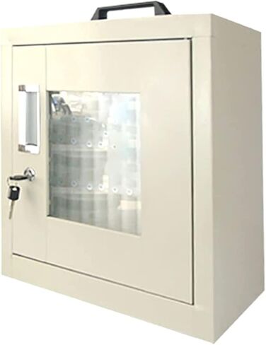 Galvanized 40 Slots Cell Phone Storage Cabinet with Portable Handle, Wall Mounted Numbered Mobile Phone Storage Box for School Examination Factory (Onecolor-30) in Saudi Arabia