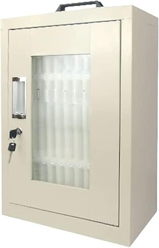Galvanized 40 Slots Cell Phone Storage Cabinet with Portable Handle, Wall Mounted Numbered Mobile Phone Storage Box for School Examination Factory (Onecolor-30) in Saudi Arabia