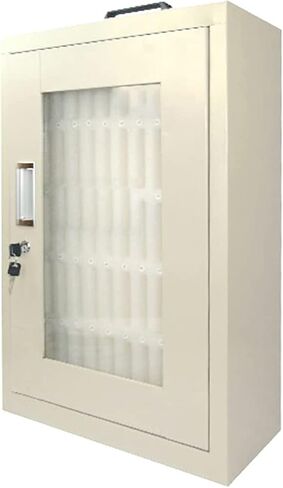 Galvanized 40 Slots Cell Phone Storage Cabinet with Portable Handle, Wall Mounted Numbered Mobile Phone Storage Box for School Examination Factory (Onecolor-30) in Saudi Arabia