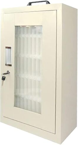 Galvanized 40 Slots Cell Phone Storage Cabinet with Portable Handle, Wall Mounted Numbered Mobile Phone Storage Box for School Examination Factory (Onecolor-30) in Saudi Arabia