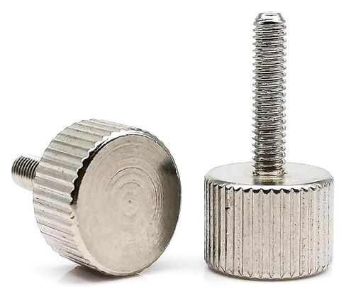 مسامير رأس مستديرة، براغي مقبض يدوي 10 قطع M3x6/8/10/12 مم من الصلب الأسود والفضي رأس مستدير بدون أدوات يدوية لشد المسمار الإبهام لغطاء علبة الكمبيوتر الشخصي (أسود، M3x8 مم) in Kuwait