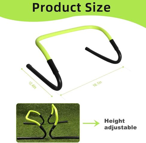 حواجز تدريب سرعة الرشاقة، مجموعة حواجز تدريب رشاقة الحركة لممارسة كرة السلة وكرة القدم مع حقيبة حمل، 5 عبوات in Kuwait