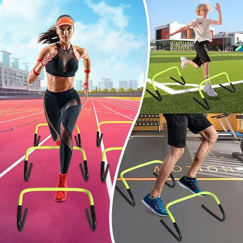 حواجز تدريب سرعة الرشاقة، مجموعة حواجز تدريب رشاقة الحركة لممارسة كرة السلة وكرة القدم مع حقيبة حمل، 5 عبوات in Kuwait