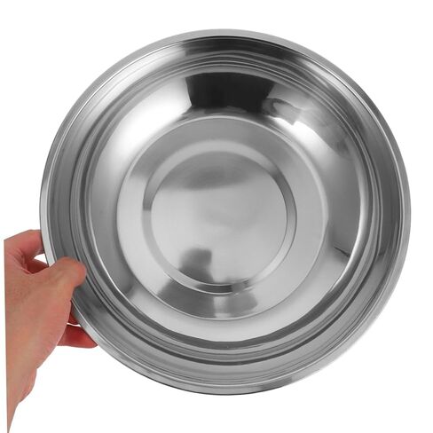 2pcs Electronic Scale Tray Metal Weighing Bowl Digital Kitchen Scale Food Weighing Stainless Steel Bowl Mixing Serving Portion Control in Saudi Arabia