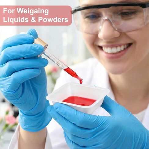 Weigh Boats Medium (100ml, 250Pack), Bulk Disposable Plastic Trays for Scale, Anti-Static White Square Tray Weighing Dishes for Polystyrene Lab Dish, Powder, Liquid, Epoxy, Food Sample Container in Saudi Arabia
