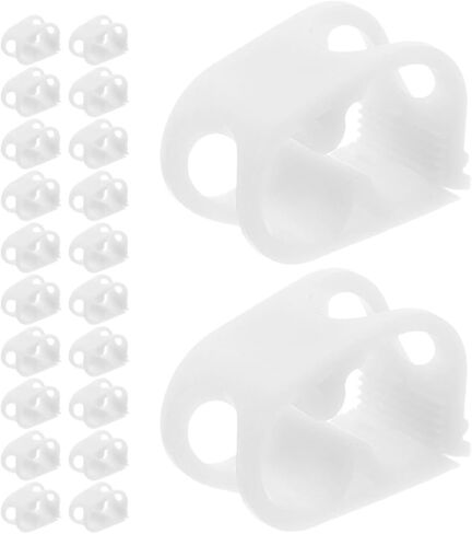 30pcs Adjustable Plastic Pinch Valves Hose Shut off Clamps for Water Flow Control Laboratory and Irrigation Tube Clips in White in Saudi Arabia