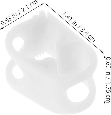 Luxshiny 30pcs Adjustable Plastic Tube Pinch Clamps for Aquarium and Laboratory Use, White Hose Clamps with Precise Water Flow Control, Compatible with Soft Tubing and Water Pipes in Kuwait