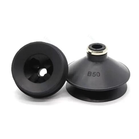 1pcs ZP-B Series Pneumatic Suction Cup Type Double-Layer Vacuum Sucker Organ Nozzle Injection Molding Machine Manipulator Parts(ZP50B,Black) in Kuwait