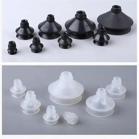 1pcs ZP-B Series Pneumatic Suction Cup Type Double-Layer Vacuum Sucker Organ Nozzle Injection Molding Machine Manipulator Parts(ZP50B,Black) in Kuwait