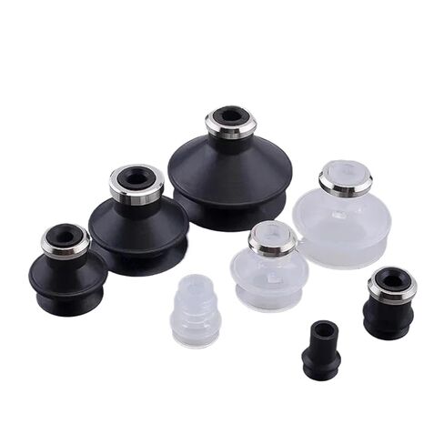 1pcs ZP-B Series Pneumatic Suction Cup Type Double-Layer Vacuum Sucker Organ Nozzle Injection Molding Machine Manipulator Parts(ZP10B,Black) in Saudi Arabia