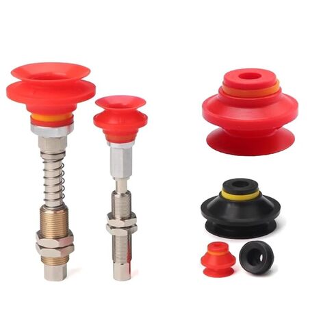 1PCS VB 20 30 Pneumatic Vacuum Suction Cups Red Black Silicone NBR Sucker Industrial(VB-20 N 18M) in Saudi Arabia