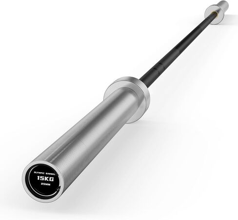 PAPABABE Olympic Barbell, 4ft/5ft/6ft/6.5ft Straight Barbell for Strength Training and Technique Adjusting, 2 inch Womens Olympic Bar with Moderate Knurling For Bench Press, Squats Curls Deadlifts Weightlifting in Saudi Arabia