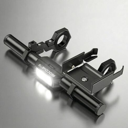 Redcomet Bike Headlights,9.05" Aluminum Alloy Bike Handlebar Extender,Cycling Accessories,IPX65 Waterproof Bicycle Light with a Bike Phone Mount for Bicycle, E-Scooter, USB Rechargeable Headlight in Kuwait