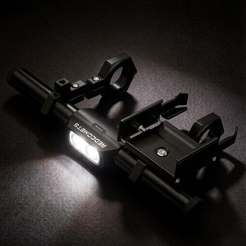 Redcomet Bike Headlights,9.05" Aluminum Alloy Bike Handlebar Extender,Cycling Accessories,IPX65 Waterproof Bicycle Light with a Bike Phone Mount for Bicycle, E-Scooter, USB Rechargeable Headlight in Kuwait
