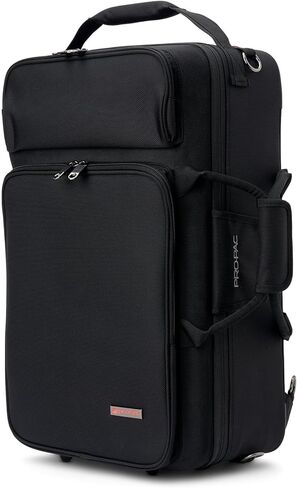 حقيبة Protec Triple Trumpet Travel Ready PRO PAC مع أحزمة ظهر Tuckaway، أسود، موديل PB327 in Saudi Arabia