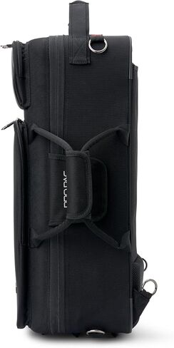حقيبة Protec Triple Trumpet Travel Ready PRO PAC مع أحزمة ظهر Tuckaway، أسود، موديل PB327 in Saudi Arabia