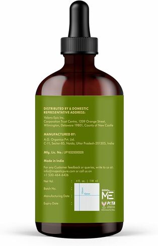 Majestic Pure Arnica Oil 4oz (118ml) Premium Carrier Oil with Dropper for Hair Care, Hair Oiling, Scalp Massage, & Skin Care in Kuwait