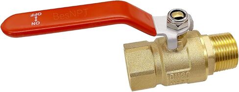 Brass 3/4" NPT Male to 3/4" NPT Female Shut-Off Ball Valve for Water Fuel Air in Saudi Arabia
