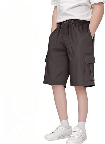 Girls Comfy Cargo Shorts Baggy Oversized Drawstring Wide Leg Workout Outdoor Hiking Running Short for Boys in Saudi Arabia