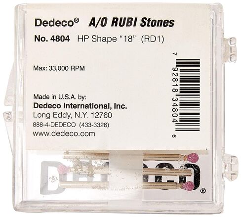 Dedeco 4804 حجر روبي من أكسيد الألومنيوم، HP 18، RD1، عبوة من 12 قطعة in Saudi Arabia