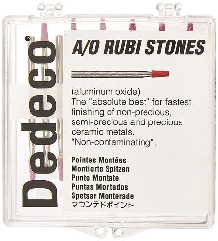 Dedeco 4811 أكسيد الألومنيوم، أحجار روبي، HP 122 (TC1) (عبوة من 12 قطعة) in Saudi Arabia