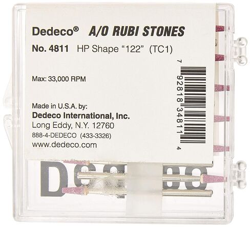 Dedeco 4811 أكسيد الألومنيوم، أحجار روبي، HP 122 (TC1) (عبوة من 12 قطعة) in Saudi Arabia