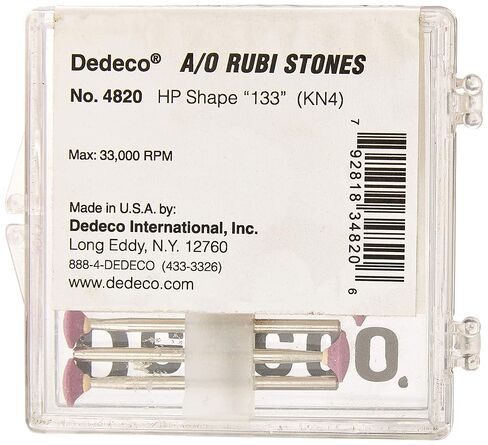 Dedeco 4820 أكسيد الألومنيوم، أحجار روبي، HP 133 (KN4) (عبوة من 12 قطعة) in Saudi Arabia