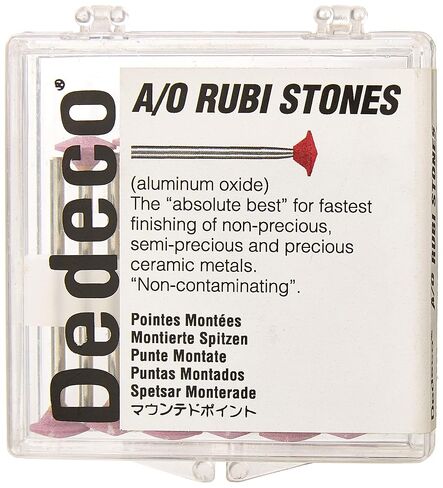Dedeco 4826 Aluminum Oxide, Rubi Stones, HP 151 (Pack of 12) in Saudi Arabia