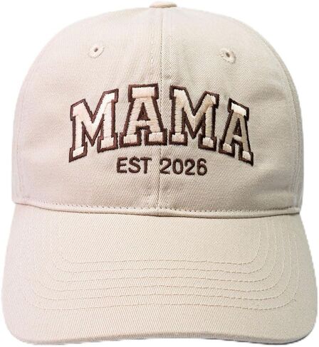 قبعة Mama EST 2025، هدية للأم الجديدة، قبعة ماما مطرزة للنساء، هدية للأمهات الجدد in Kuwait