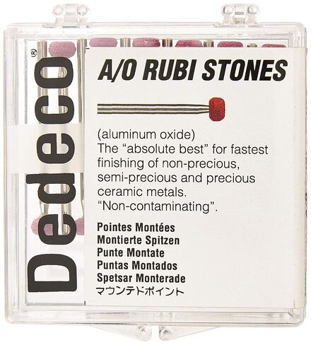 Dedeco 4812 Aluminum Oxide Rubi Stone, HP 123, Pack of 12 in Saudi Arabia