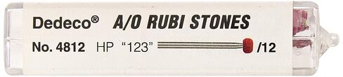 Dedeco 4812 Aluminum Oxide Rubi Stone, HP 123, Pack of 12 in Saudi Arabia