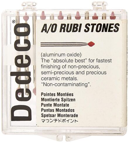 Dedeco 4813 أكسيد الألومنيوم، أحجار روبي، HP 126 (CN3) (عبوة من 12 قطعة) in Kuwait