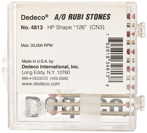 Dedeco 4813 أكسيد الألومنيوم، أحجار روبي، HP 126 (CN3) (عبوة من 12 قطعة) in Kuwait