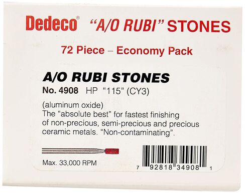 Dedeco 4908 أكسيد الألومنيوم، أحجار روبي، HP 115 (CY3) (عبوة من 72) in Kuwait
