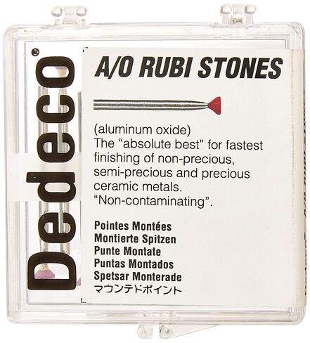 Dedeco 4815 Aluminum Oxide Rubi Stone, HP 128, IC3, Pack of 12 in Saudi Arabia