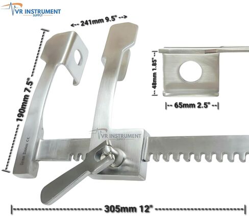 FINOCHIETTO Rib Spreader Veterinary Retractor German Stainless CE 12" in Kuwait