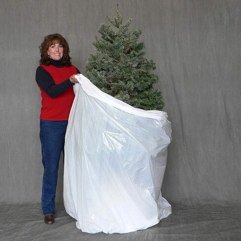Christmas Tree Disposal and Storage Bag - Fits Trees to 9-Feet 5-Inches (Standard Version) (White) in Saudi Arabia
