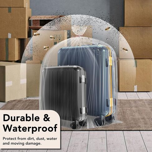 40 x 58 Inches 2 Mil Clear Plastic Storage Bags, Extra Large Flat Plastic Bag, Ideal for Moving,Storage, Packing Suitcases Luggage, Strollers, Pillows, Bikes, Chairs (5 packs） in Saudi Arabia